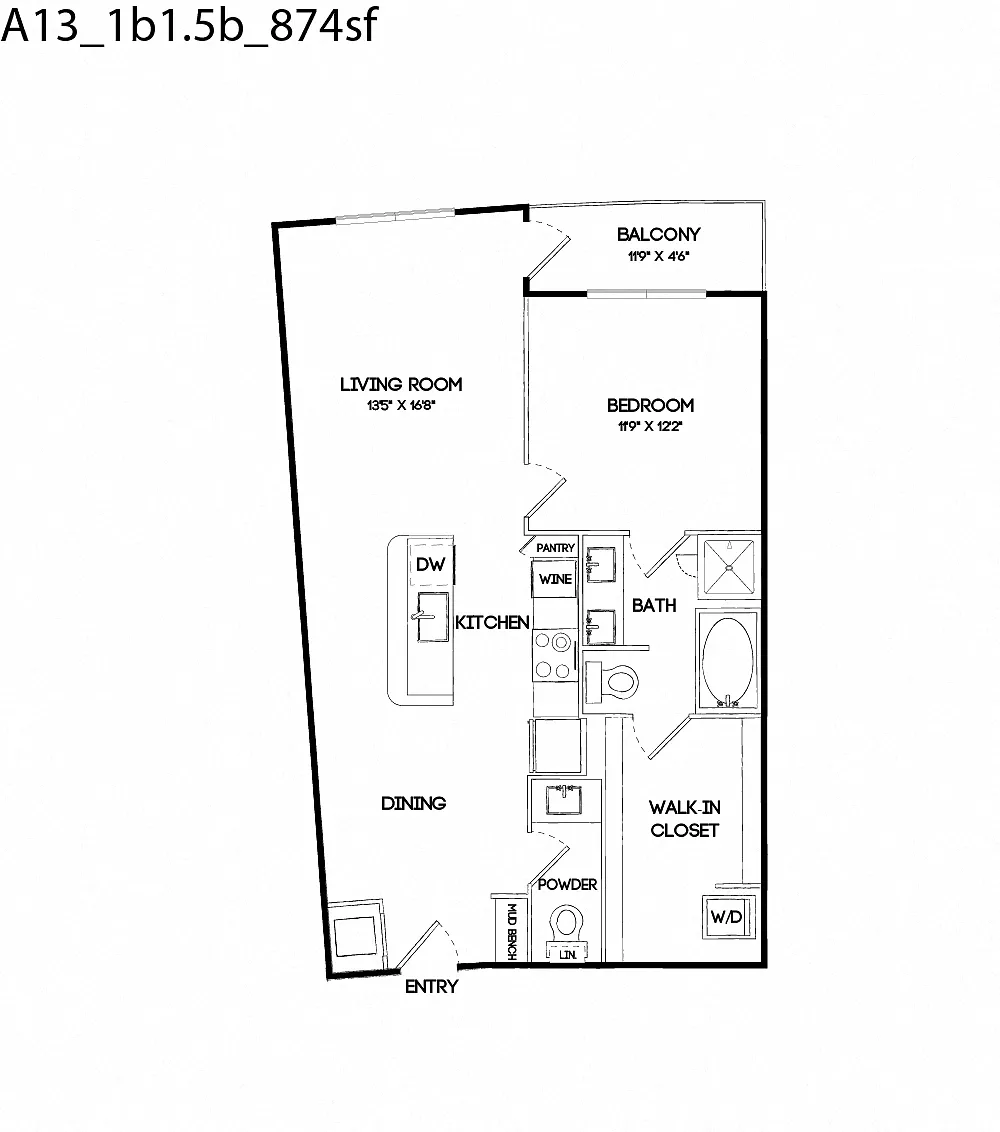 Floor plan A13
