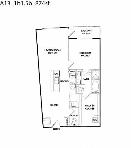 Floor plan A13
