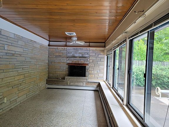 Family room with F/P