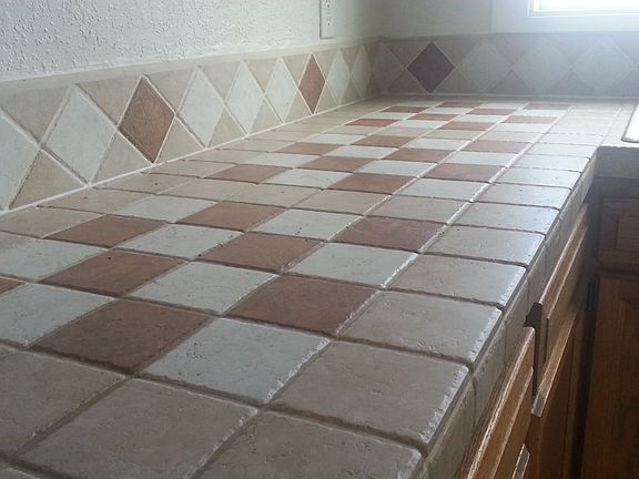 Tile Kitchen Counter