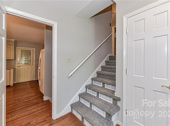 Beautiful hard wood floors . Entry way and brand new carpet.