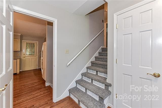 Beautiful hard wood floors . Entry way and brand new carpet.