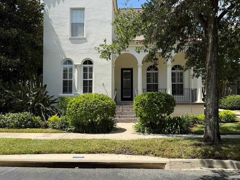 Front, Single Family Mediterranean house