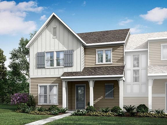 Mayes Hall Plan 5- Paired Villa- Exterior Rendering- Elevation C