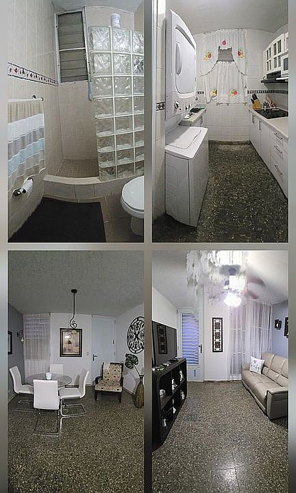 Bathroom,  kitchen, living, 