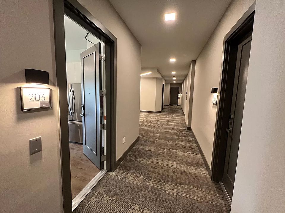 Elevator is just around the corner.