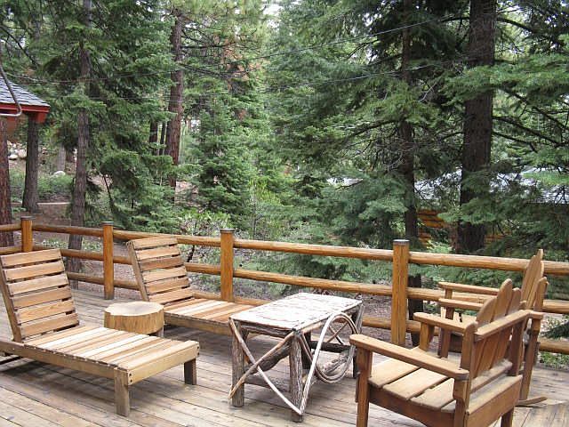 Spacious wrap around deck