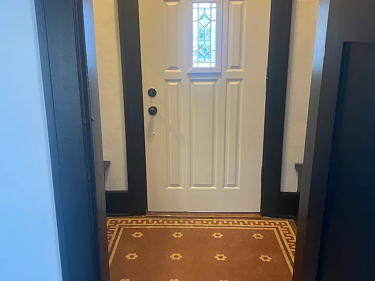 Front door entrance and exit.