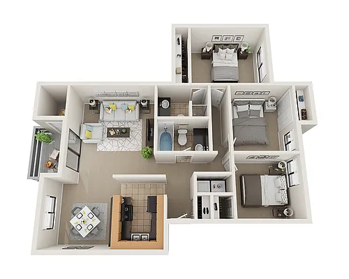 Floor plan Plan C2B