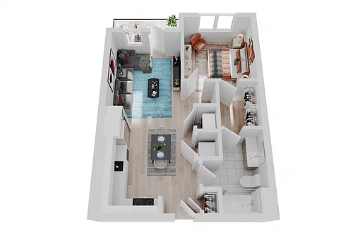Floor plan 1x1A1