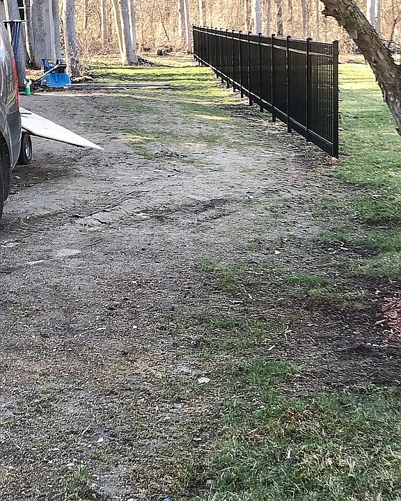 New fence along new property