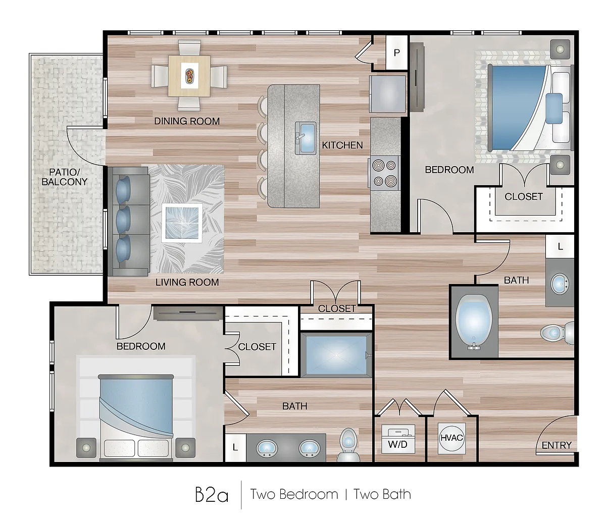 Floor plan Two bedroom