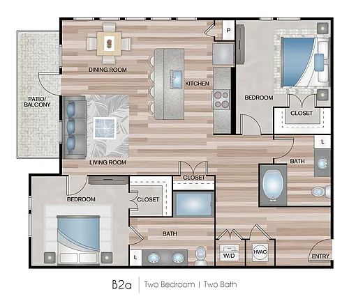 Floor plan Two bedroom