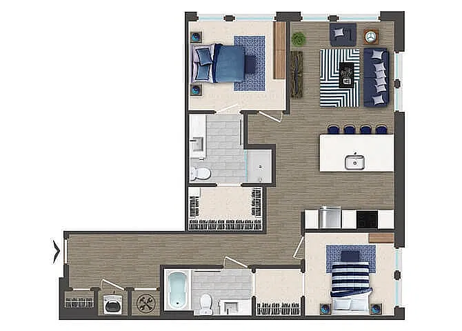 Floor plan B1