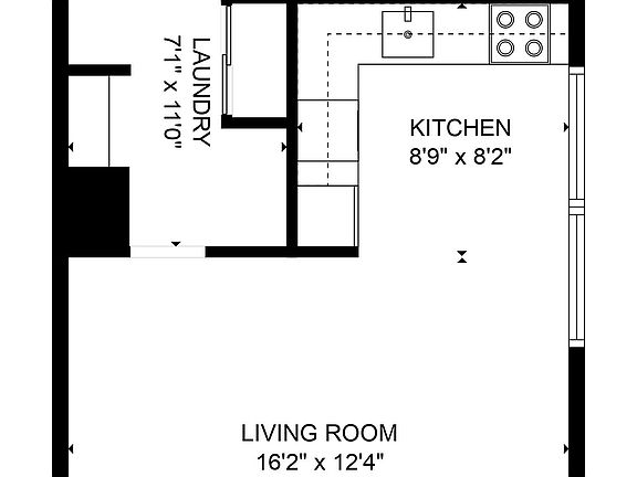 Explore the thoughtful arrangement of this stylish urban apartment, perfect for modern living.