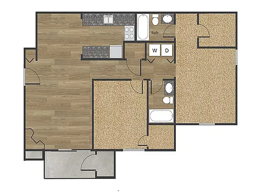 Floor plan 2x2A