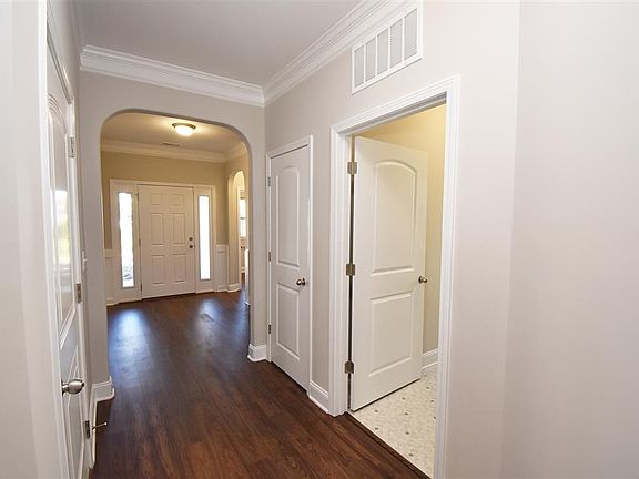 Front hallway with laundry room
