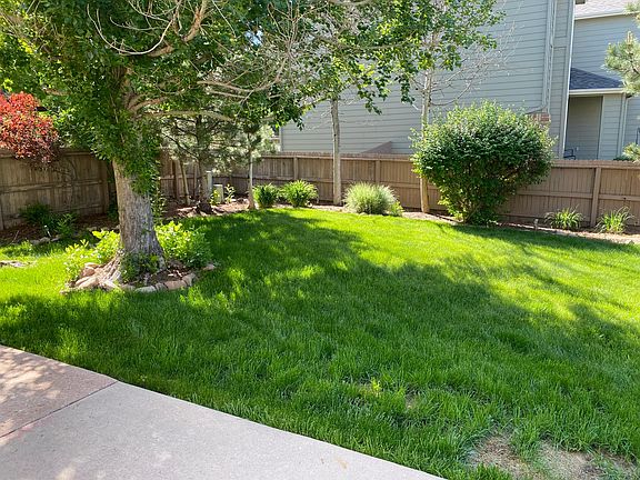 Fully fenced private backyard.