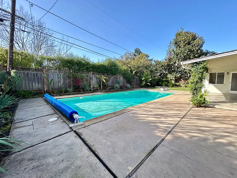 backyard with a pool