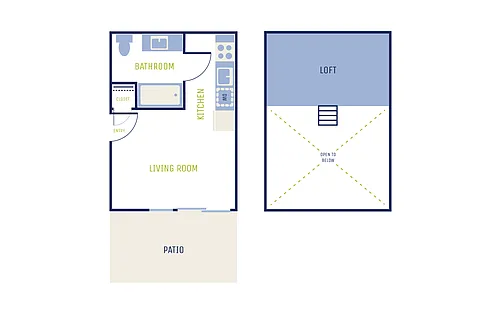 Floor plan Studio Loft A