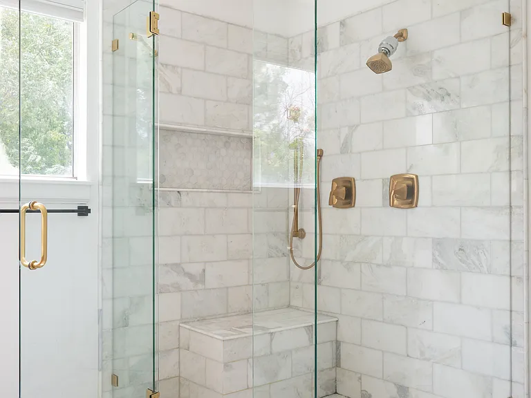 Master shower