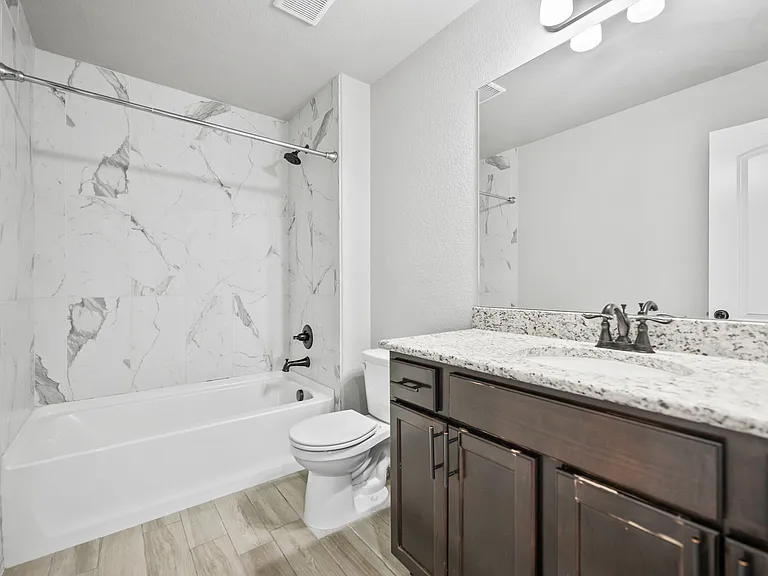 Full Bath in Upper Level