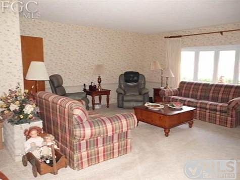 large living room view 2 with bay window