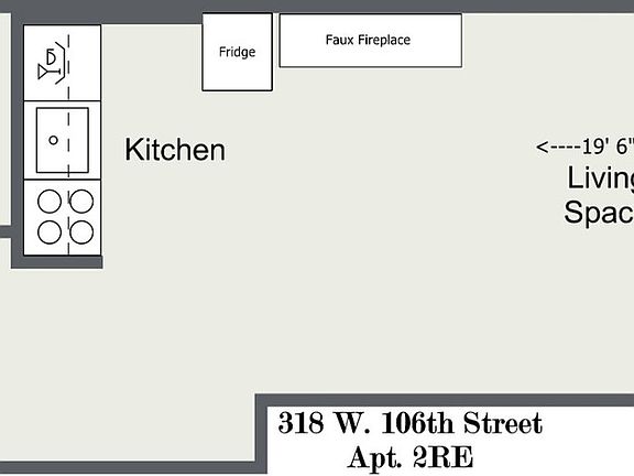 2nd image of 318 W 106th St APT 2RE
