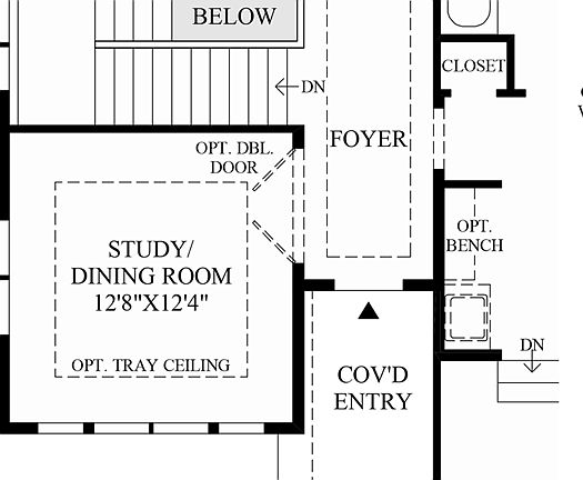 Stairs to Optional Basement