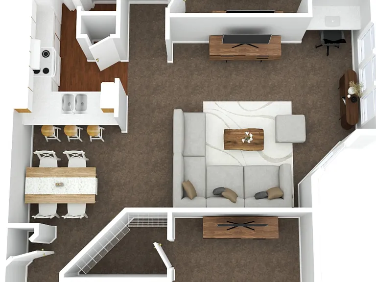2 Bed, 2 Bath + Sunroom