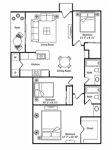 Floor plan C1