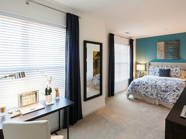 Large Bedroom With Space For a Queen Bedroom Set, Dressers, Desk & More