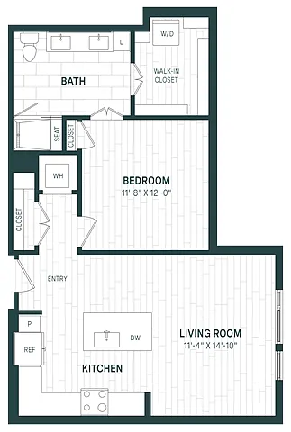 Floor plan Studio-A05b