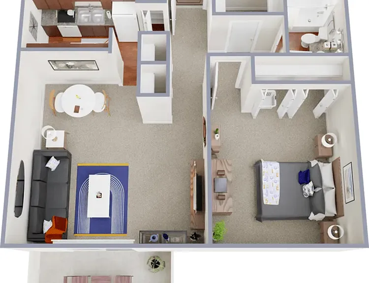 A2 - 751 square foot one bedroom, one bath apartment home A2 - 751 square foot one bedroom, one bath apartment home