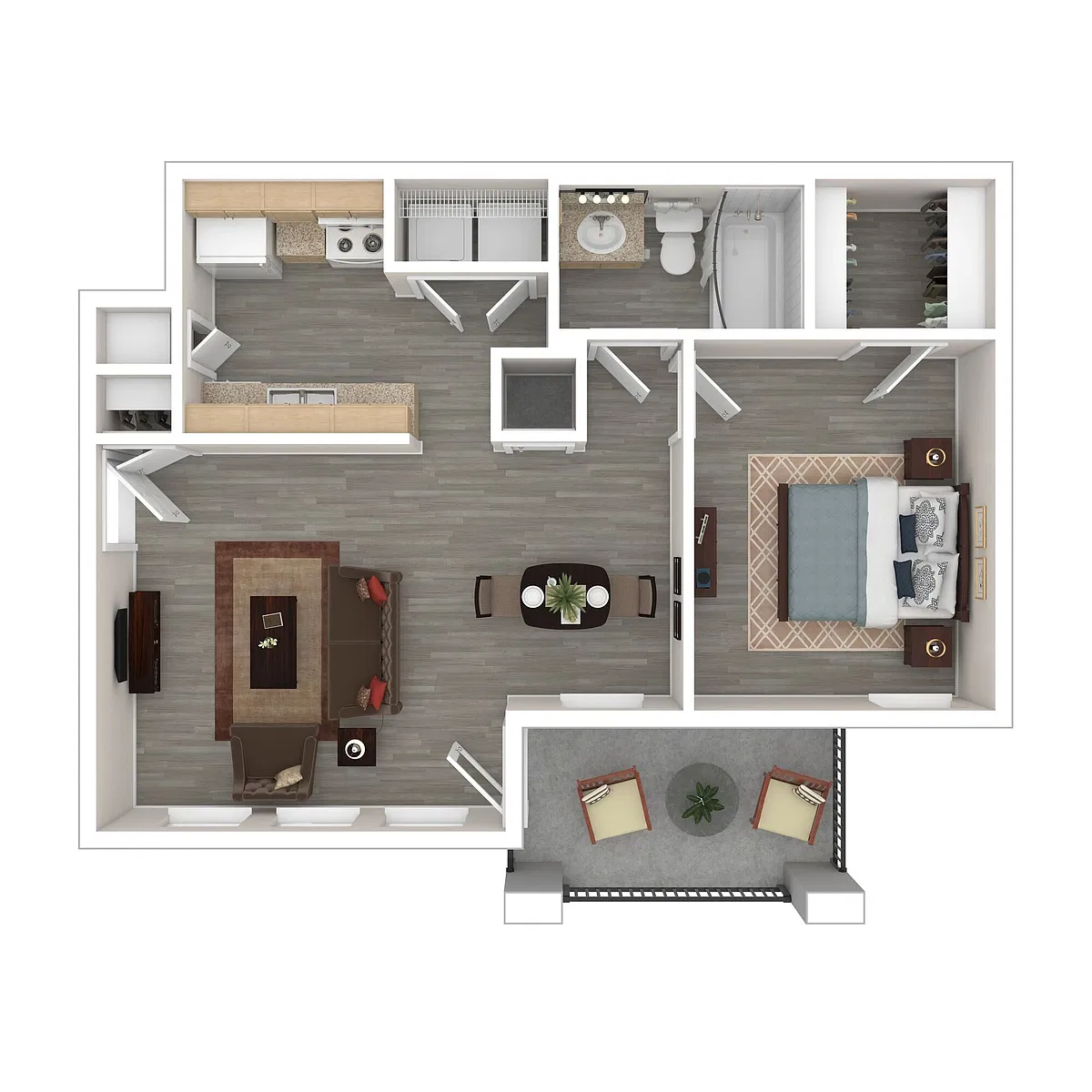 Floor plan 1X1-50
