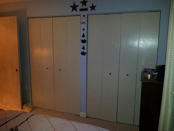 Master bedroom double closets