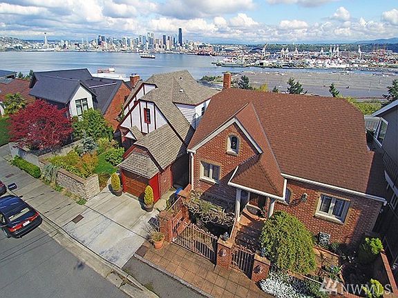 Well-appointed classic home, perched on the bluff in West Seattle's quiet North Admiral District.
