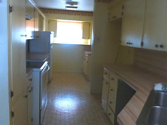Kitchen has room for 2 refrigerators
