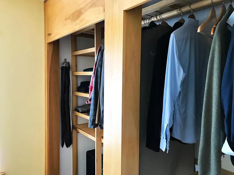 wood closet