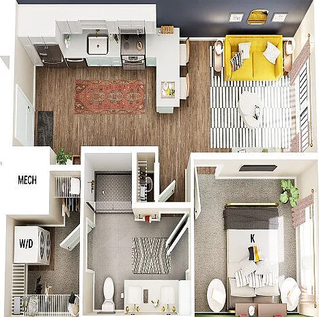 A1 floor plan Broadstone Centennial