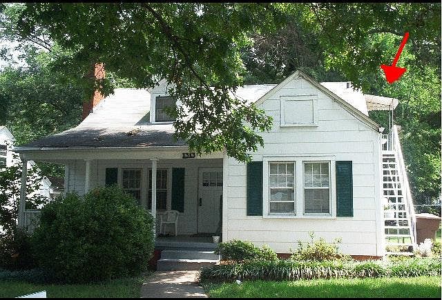 The apartment front door is located on second floor right ha