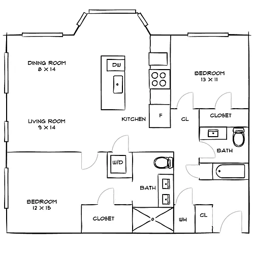 Floor plan Frontier 2C