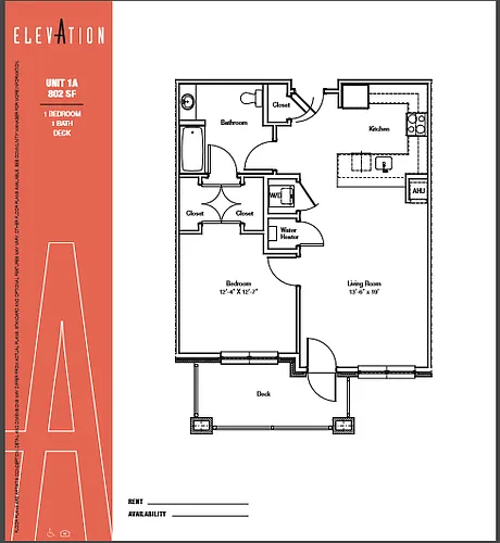 Floor plan One Bedroom A