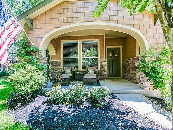 The inviting front porch is a great place to relax and provides an attractive way to greet your guests.