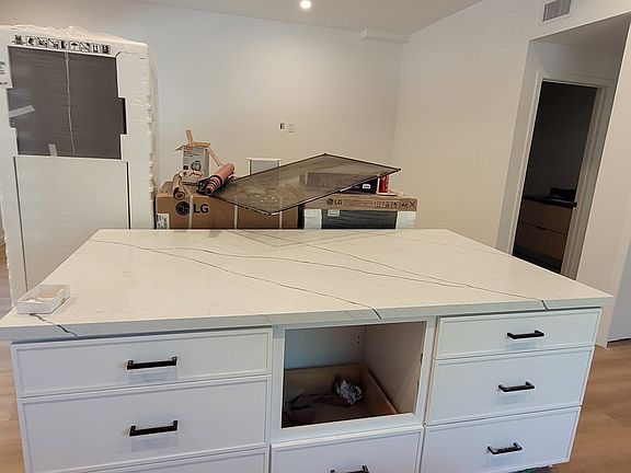 Huge Island with seating and drawers