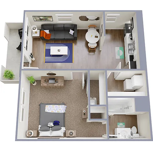 Floor plan Julep Flats-A1