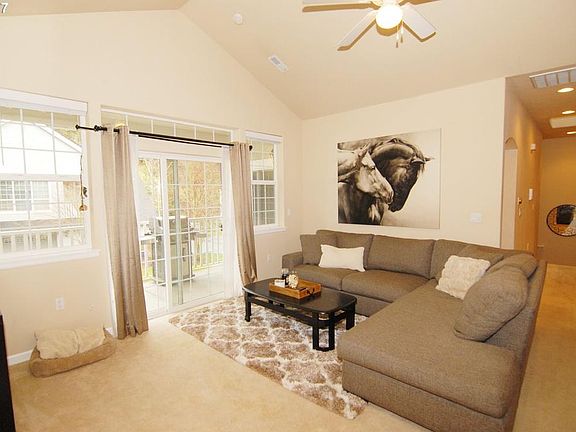 Living Room and sliding door to patio