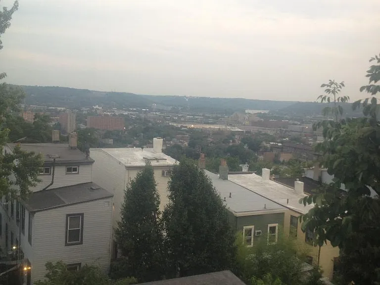 View from house of River and Union Terminal