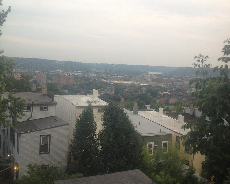 View from house of River and Union Terminal