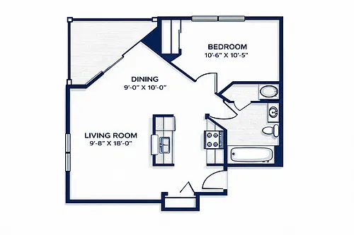 Floor plan A60 1X1